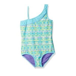Free Country Girls Kids Lined Tie Dye One Piece Swimsuit Multicolor Size 7